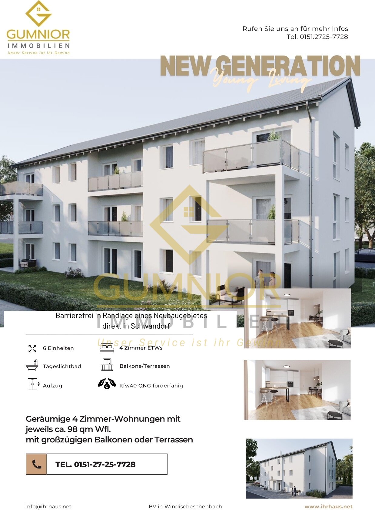 Vorankündigung!! Geräumige 4 ZKB Wohnung mit Terrasse** Top** KfW-Förderfähig * QNG 